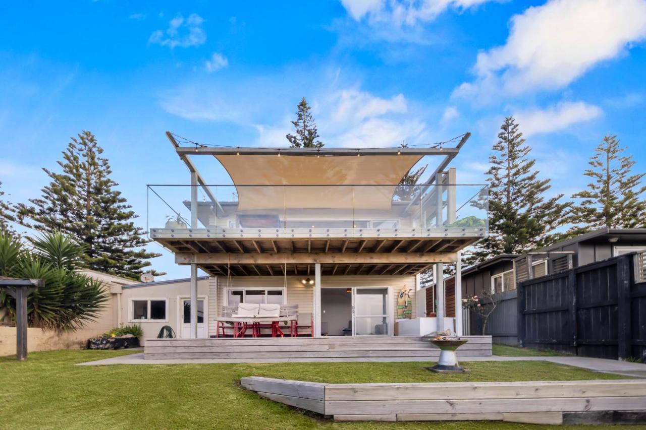 Taranaki Beach House - Great Sea Views Villa Waitara Eksteriør billede